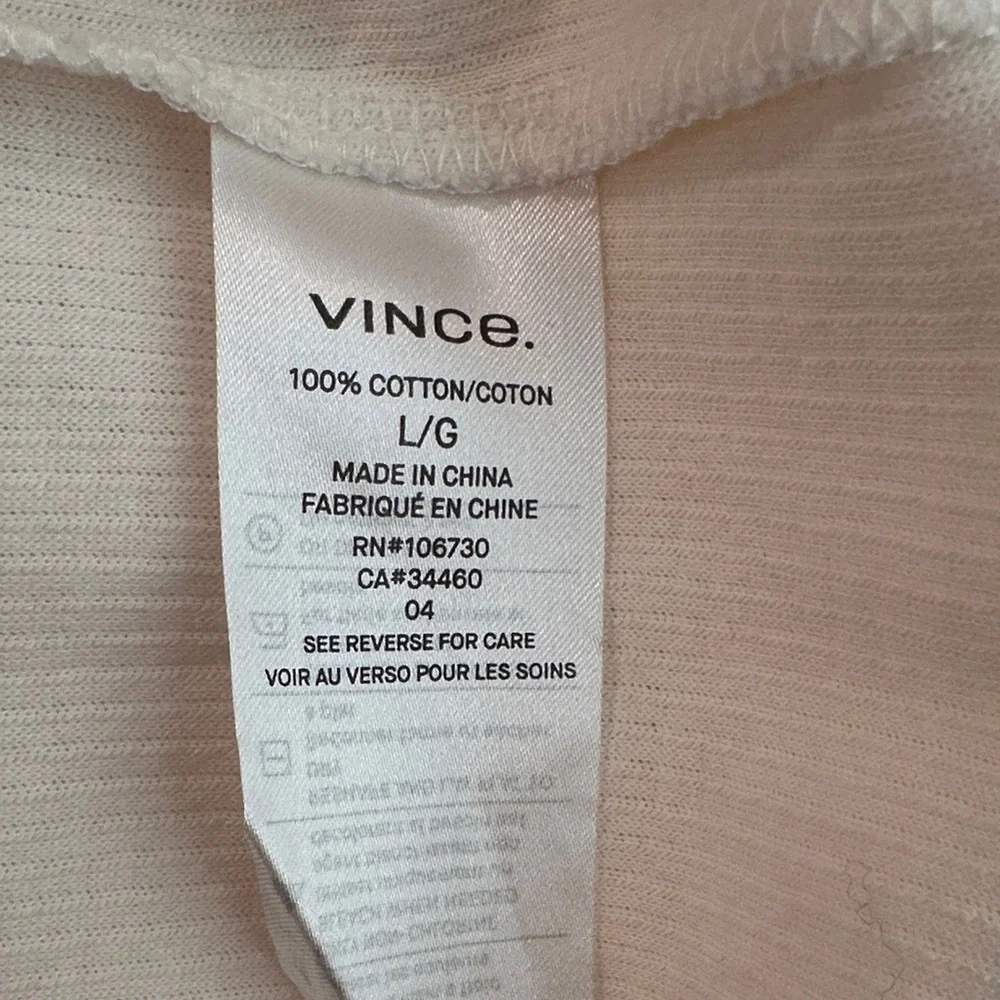 Vince Men's Cream Crewneck Sweater - Picture 11 of 12